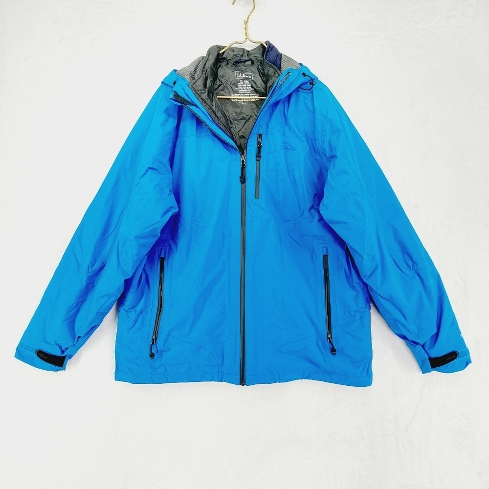 L.L.Bean Blue Long Sleeve Full Zip Jacket Z8